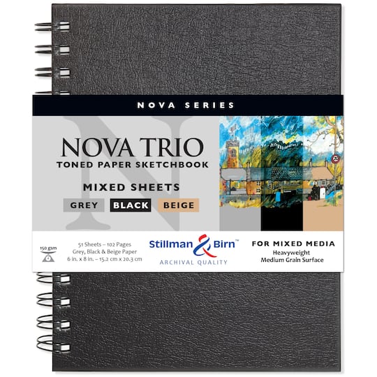 Stillman &#x26; Birn&#x2122; Nova Series Toned Paper Spiral Mixed Media Sketchbook